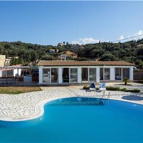 3 bedroom seaside villa with pool & jacuzzi, near Acharavi, sleeps 6